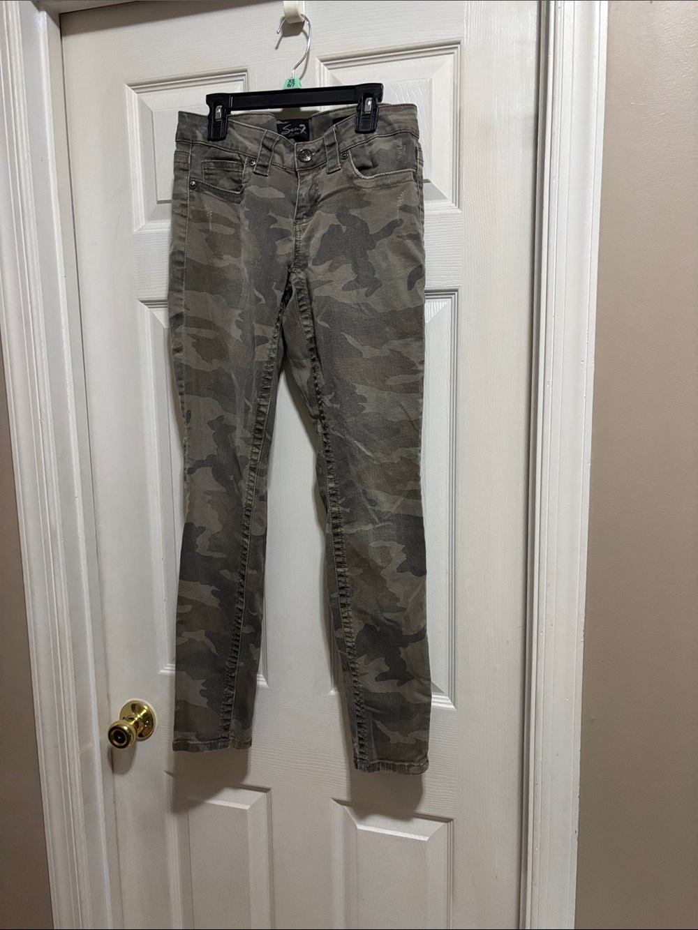 Seven7 Olive Green Skinny Jeans